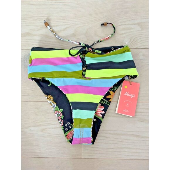 MAAJI Sushi Floral High Waist Swim Bottom ( M ) - Picture 5 of 6
